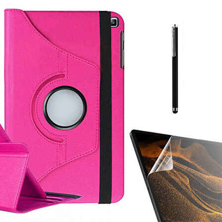 Smcase Samsung Galaxy Tab A 8.0 2019 T290 Kılıf 360 Dönebilen Koruma Kapaklı Standlı dn22  Nano  Kalem