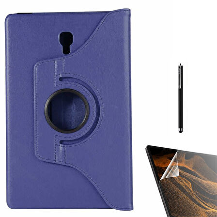Smcase Samsung Galaxy Tab A T590 Kılıf 360 Dönebilen Koruma Kapaklı Standlı dn22  Nano  Kalem