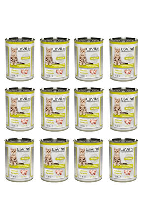 LaVital Kitten Tahılsız Tavuklu Yavru Kedi Konservesi 400 Gr. X 12 Adet