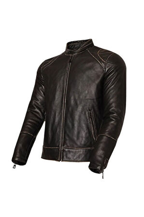 Erkek Vintage Deri Mont