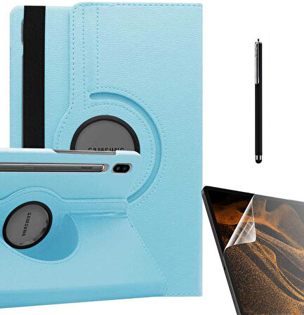 Smcase Samsung Galaxy Tab S7 T870 Kılıf 360 Dönebilen Koruma Kapaklı Standlı dn22  Nano  Kalem