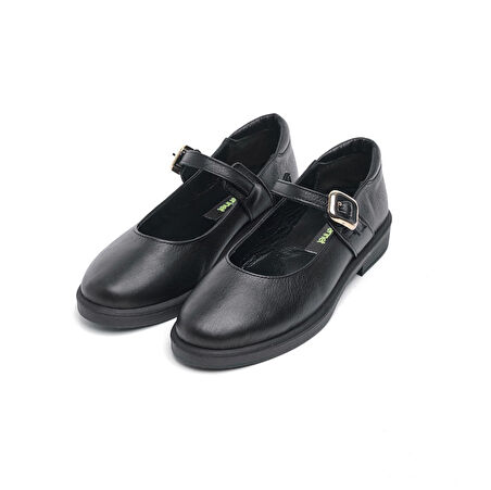 Hakiki Deri Bilekten Bantlı Kadın Babet