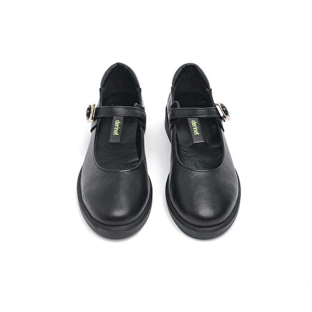 Hakiki Deri Bilekten Bantlı Kadın Babet