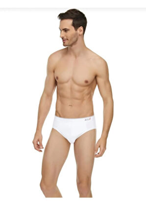 Erkek Siyah Kemerli Elestan Slip Karışık Renkler 6lı Paket