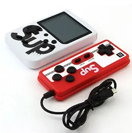 Sup Taşınabilir Video Oyun Konsolu 3" 400 Oyunlu Mini Atari Gameboy 2 Oyunculu