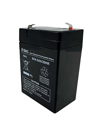 Ttec 6V 4.5Ah Akü – Bakım Gerektirmez AGM