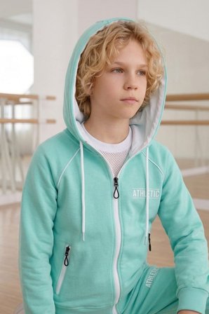 Erkek Çocuk Scuba Atheletic Reglan Kol Kapüşonlu Dalgıç Kumaş Eşofman Takımı ESF7028