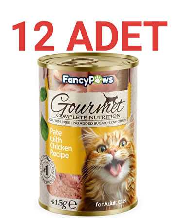 Fancy Paws Tavuklu Yetişkin Kedi Konserve Maması x 12 Adet