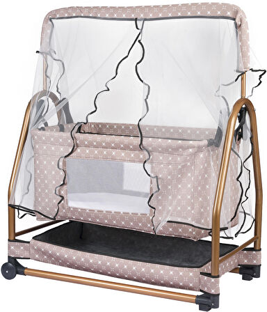 BabyDoor Rocco Plus Sallanabilir Bebek Beşiği Sepet Beşik 50x90cm
