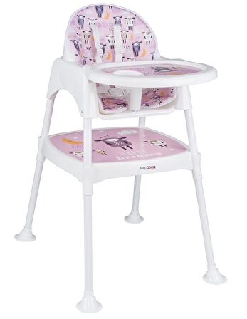 BabyDoor & Mama Kuzu Çalışma Masalı Pedli Mama Sandalyesi 3 in 1
