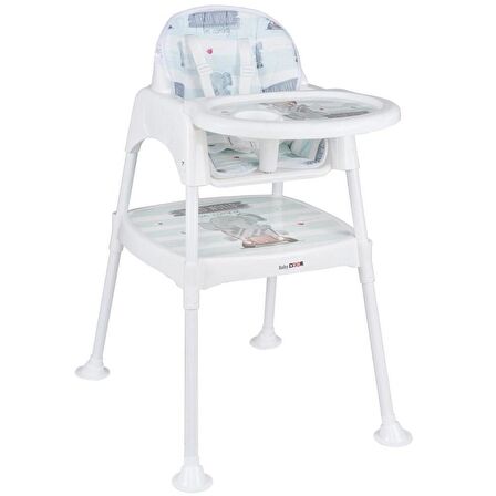 Babydoor Çok Amaçlı Mama Sandalyesi Mavi 