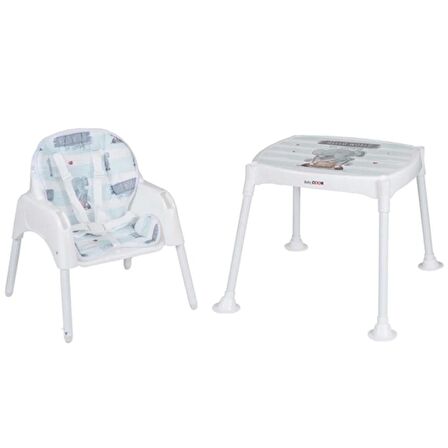 Babydoor Çok Amaçlı Mama Sandalyesi Mavi 