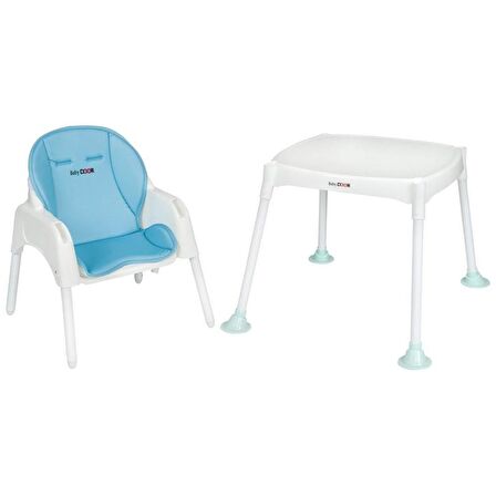Babydoor Sugar Çok Amaçlı Mama Sandalyesi Turkuaz 
