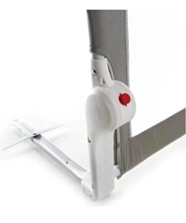 Baby DOOR Safe 120 cm Katlanabilir  Extra Geniş Katlanır Yatak Bariyeri Gri 