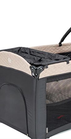 Baby2go 2350 Madrid 70X110cm Oyun Parkı yatak Hediyeli Bej