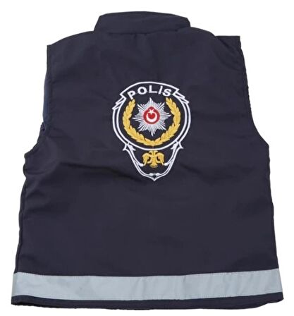 Uğur Böceği Çocuk Polis Yeleği ve Şapka Çocuk Kıyafeti Kostüm Polis