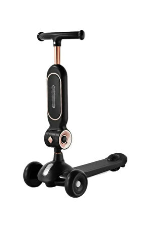 Led Işık Tekerlekli Yükseklik Ayarlı Oturaklı Çocuk Scooter