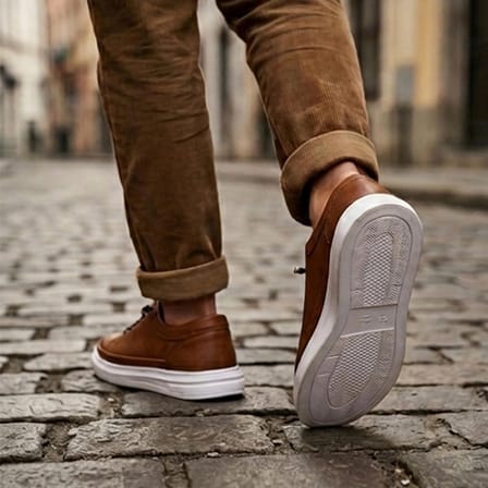 Erkek Beyaz Tabanlı Retro Sneaker