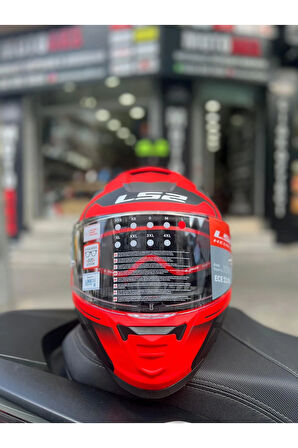 Storm 2 Faster Kırmızı-Siyah Full Face Motosiklet Kask