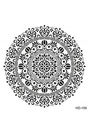 Hd109 Damask Home Dekor Stencil 45x45