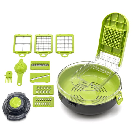 VEGETABLE CUTTER HAZNELİ 9IN1 ÇOK FONKSİYONLU SEBZE DİLİMLEYİCİ - KESİCİ - DOĞRAYICI SETİ DP-901 (5671) gotlthmngoxx