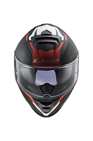 Storm 2 Nerve Kapalı Kask Mat Siyah-kırmızı X-small