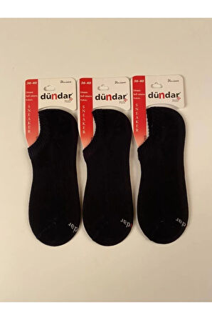 Unisex Sneaker Dikişsiz Çorap Plus Penye 3'lü