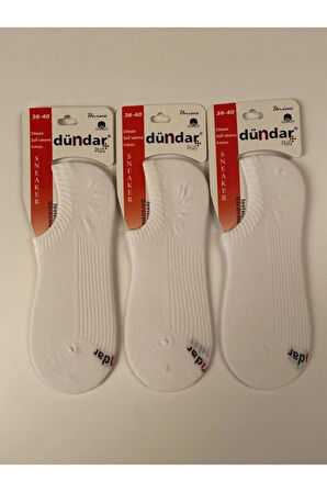 Unisex Sneaker Dikişsiz Çorap Plus Penye 3'lü
