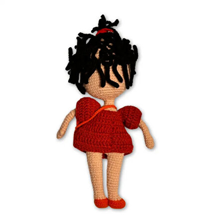 Uretti - Ahmet 3816 -  Amigurumi Örgü Oyuncak  Bebek 23 Cm - Bej