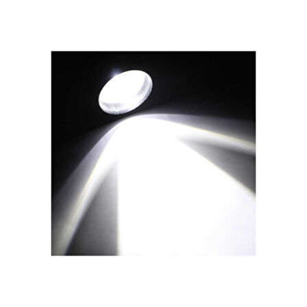 Ultra Çift Yönlü Güçlü Pilli Led El Feneri 2000 Lümen 6w Cob Led Su Geçirmez Zoomlu 3 Modlu