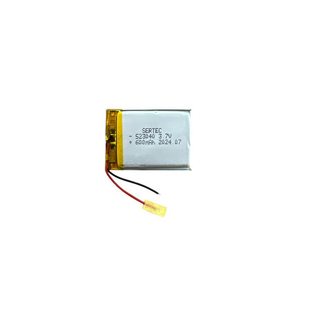 523040 3.7v 600 Mah Li-polymer Pil Devreli/1.5a