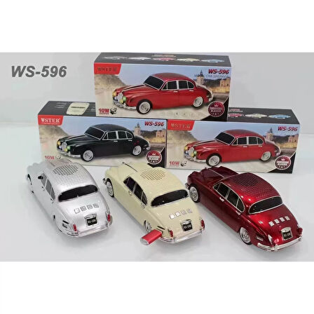 Ws-596 Araba Görünümlü Kablosuz Bluetooth Hoparlör Siyah (4915)