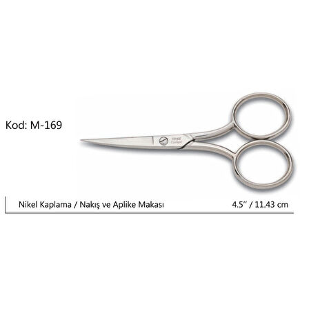 Rose Europe Az Kalın Nakış Makası Süper Kalite No:4,5 11,43 Cm