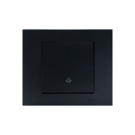 Ovivo Grano Siyah Zil Anahtarı Light Çerçeve Dahildir