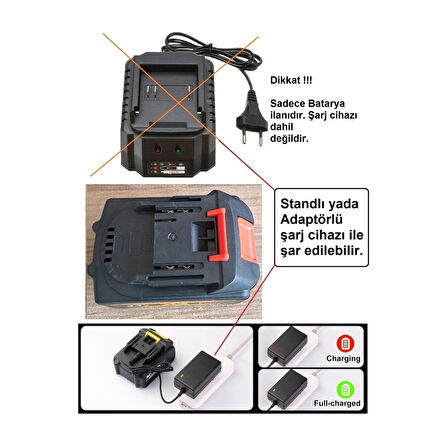 Dawreek Şarjlı Matkap, Kırıcı, Taşlama, İspiral, Budama, Testere, Somun Sıkma Bataryası 10 Pili Akü