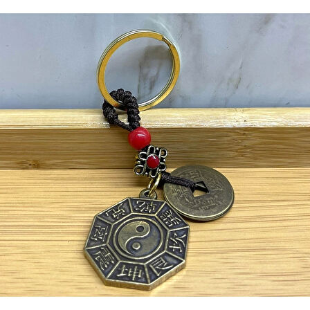 Metal Yin Yang Anahtarlık Alk4457