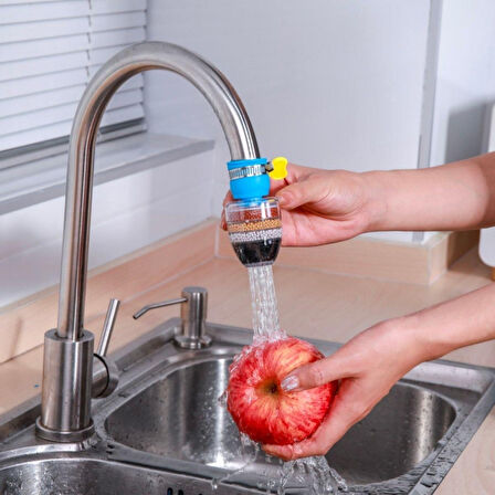 6 Katmanlı Musluk Ucu Filtreli Su Tasarruflu Hijjenik Musluk Başlığı (4915)