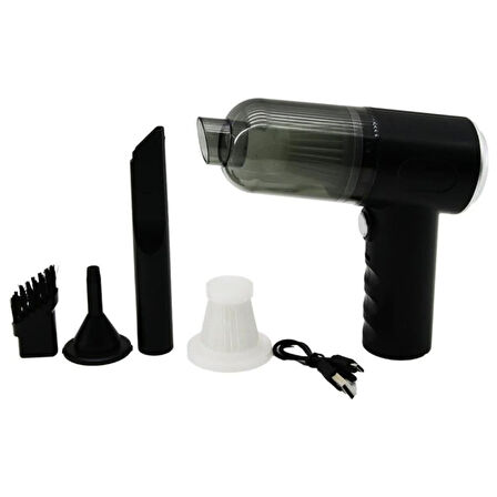 Buffer 3in1 Araç İçi Kablosuz Şarjlı Mini El Süpürgesi Vakum Ve Üfleme