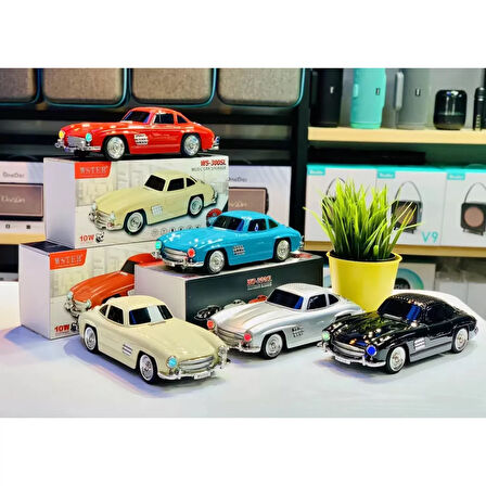 Ws-300sl Klasik Benz Model 10w Bluetooth Hoparlör Fm Radyo Usb (4915)