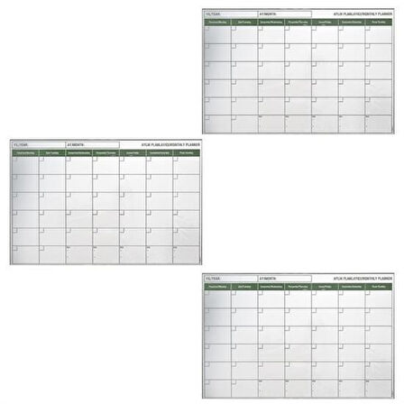 Buffer® Manyetik Yapışkanlı Bir Aylık Program Planlayıcı Takvim 85x56 Cm