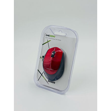 Zr880 Kırmızı Wireless Mouse