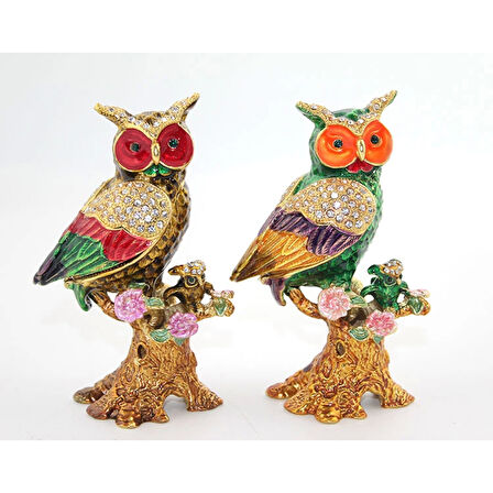 Swaroski Taşlı Tekli Baykuş Alk1929