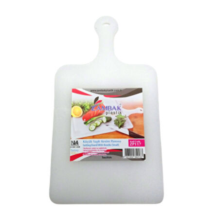 Saplı Küçük Plastik Kesim Panosu (4915)