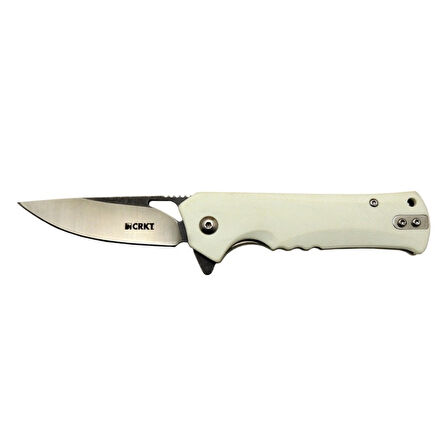 Crkt Muskie 202 Awy Beyaz Kamp / Outdoor Çakı 18cm - Yarı Otomatik, Kutulu