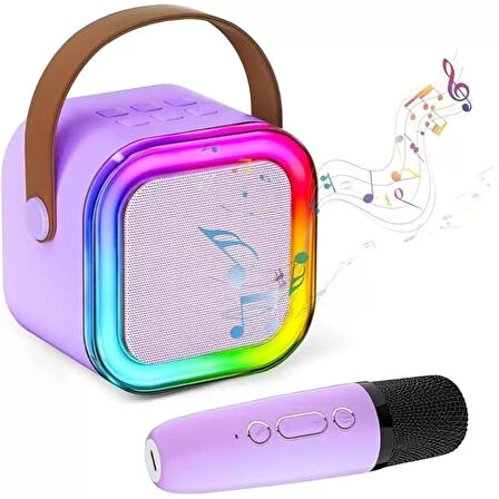 Karaoke Mikrofon Hoparlör Seti Mini (4915)