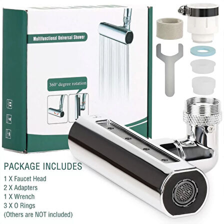 Mutfak Musluğu Püskürtme Başlığı 4in1 (4915)