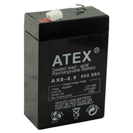 İnce Akü 6v 2.8ah Amper (4915)