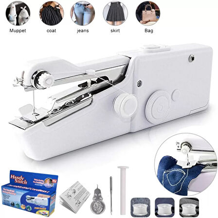 Taşınabilir, Kablosuz, Denim Kumaş Dikimi Yetenekli, El Dikiş Makinası (4915)