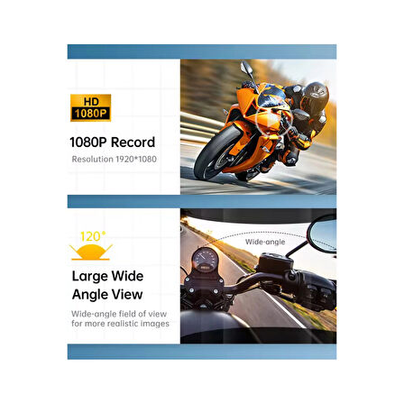 Q29 Motosiklet Kask Bluetooth Kulaklık Eşleşmeli 1080p Kamera Geniş Açı Su Geçirmez Intercom