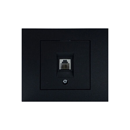 9 Adet Ovivo Grano Siyah Numeris Telefon Prizi Çerçeve Dahildir 9'lu